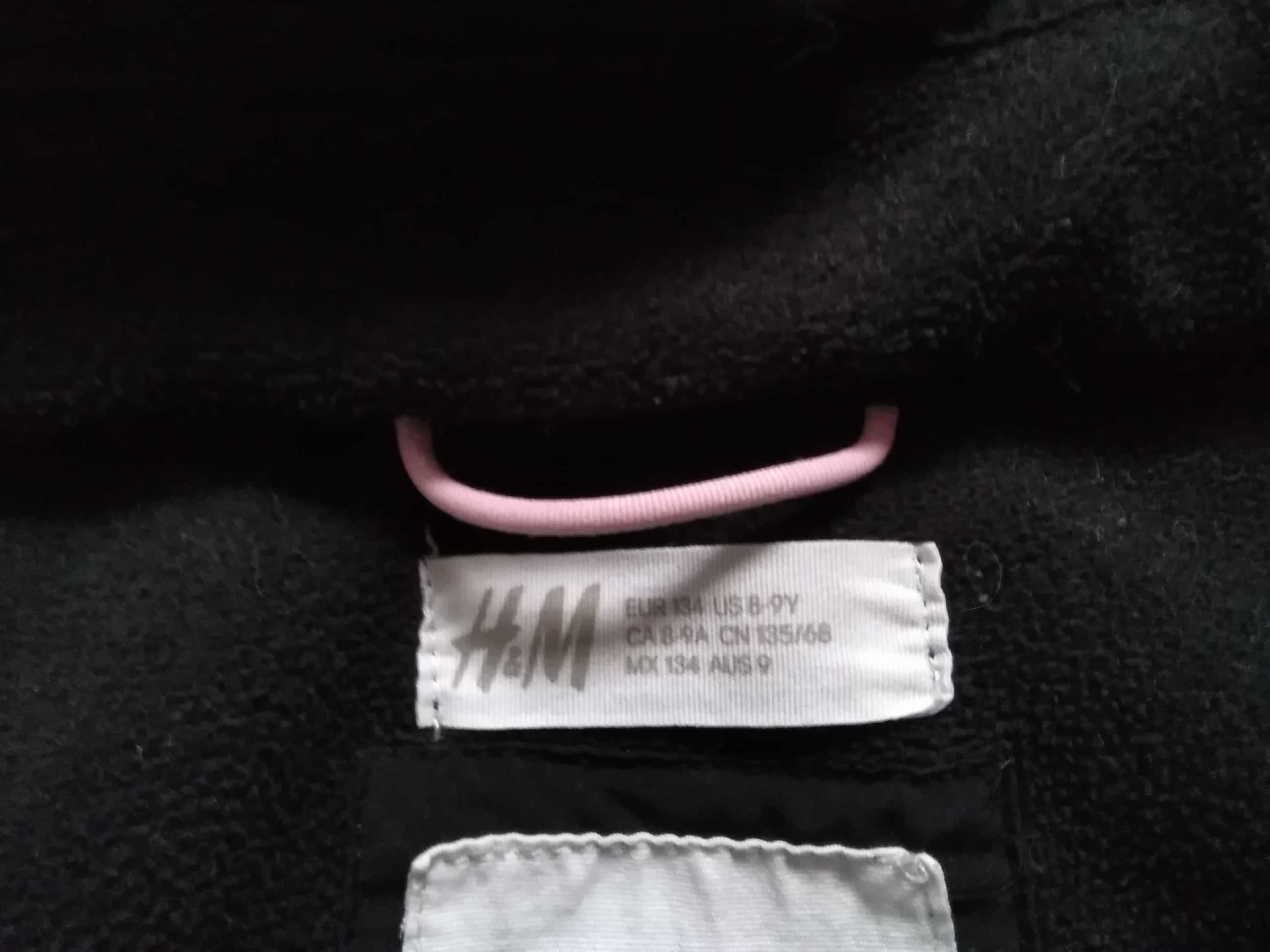 Kurteczka H&M na 9 lat, bluza softshell z odpinanym kapturem,
