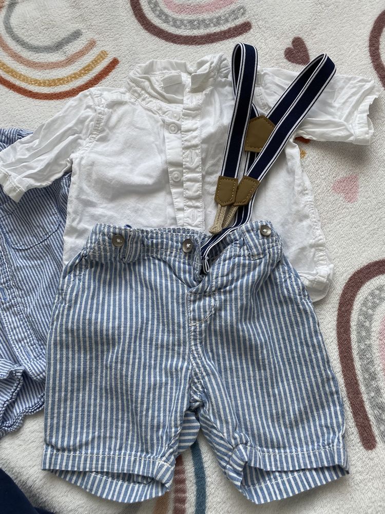 Komplet na lato h&m 68 ogrodniczki tom tailor