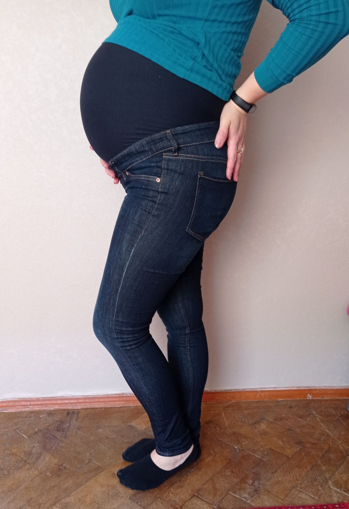 Джинсы одежда для беременных Skinny H&M Denim штаны для вагітних