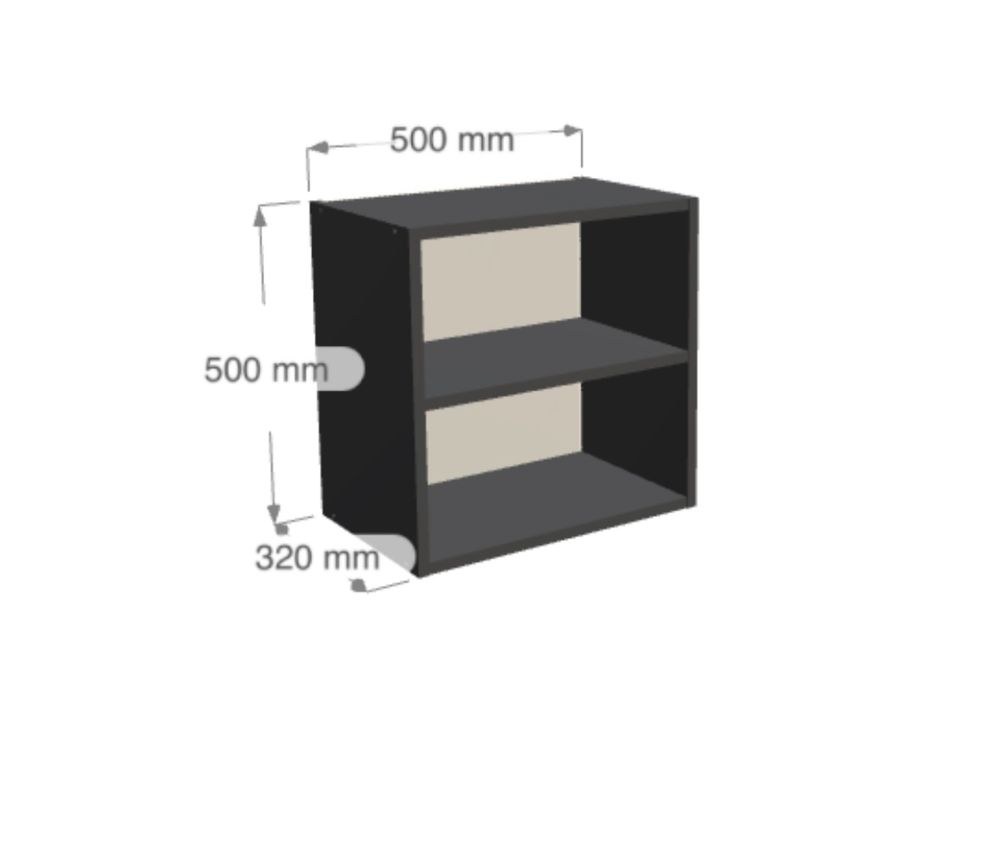 Korpus szafki szary antracyt 500x500x325 mm