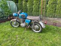Motocykl, MZ TS 250, TS250, zarejestrowana na białe