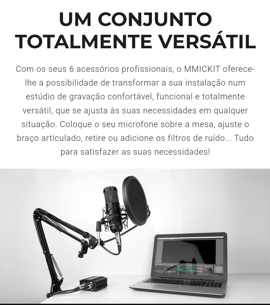 Microfone Profissional Mars Gaming 7 em 1