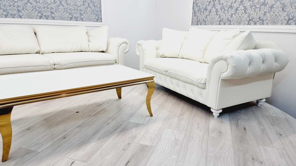 Zestaw skórzany Comfort LINE 3+2+1 wygodny chesterfield od producenta!