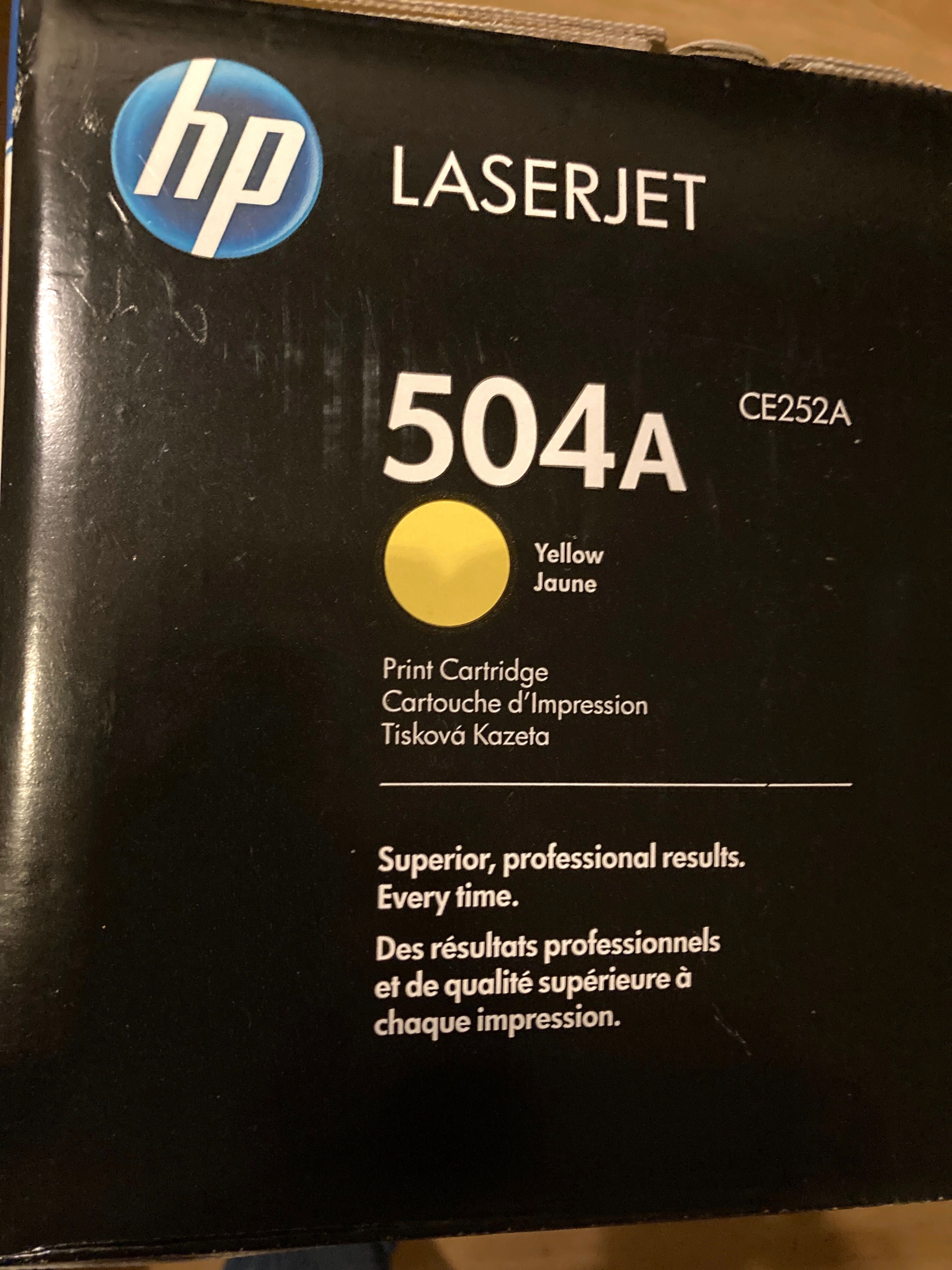 Toner HP LaserJet 504X Czarny 504A Czerwony Żółty