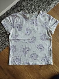 122cm bluzka H&M unicorn, t-shirt