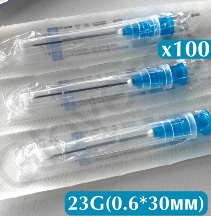 Дитячі голки,  голубі