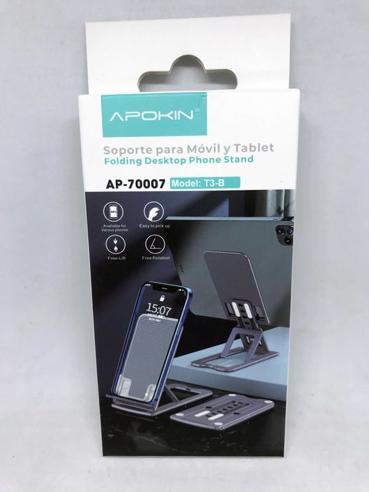 Suporte para telemóvel / smartphone - Suporte dobrável e ajustável