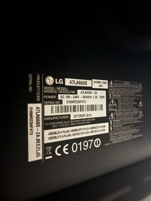 Телевізор LG 47LA660S - 47 дюймів