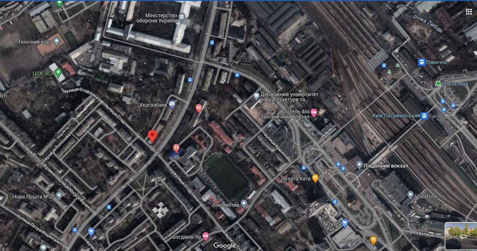 #P121 Подобова оренда квартира-студія, м. Вокзальна, залізничний вокзал