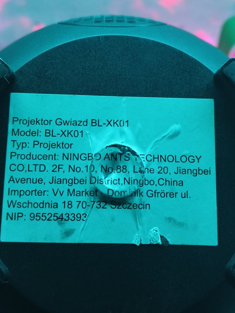 Projektor Gwiazd Bluetooth Głośnik