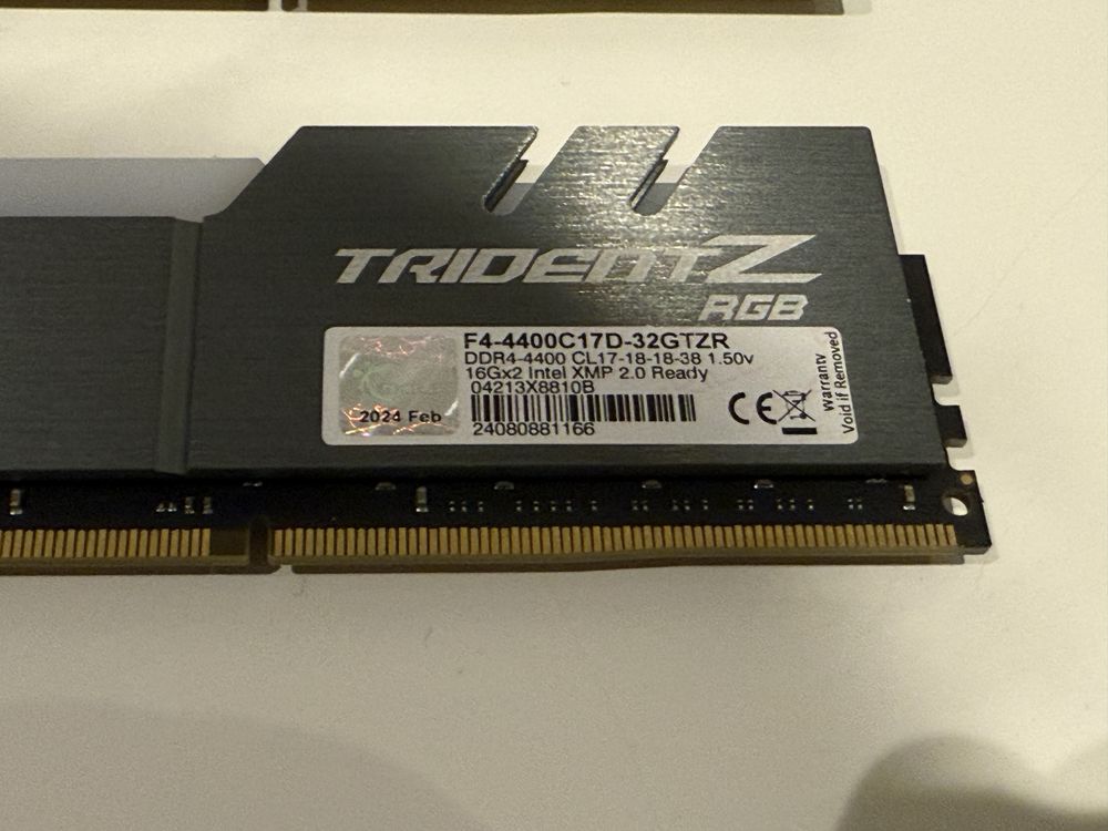 Pamięć G.Skill Trident Z RGB, DDR4, 32 GB, 4400MHz, CL17