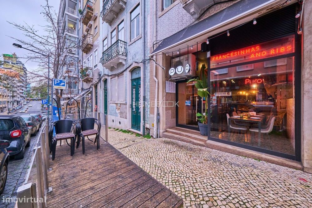 Restaurante com esplanada para trespasse em Santo Antonio - Lisboa