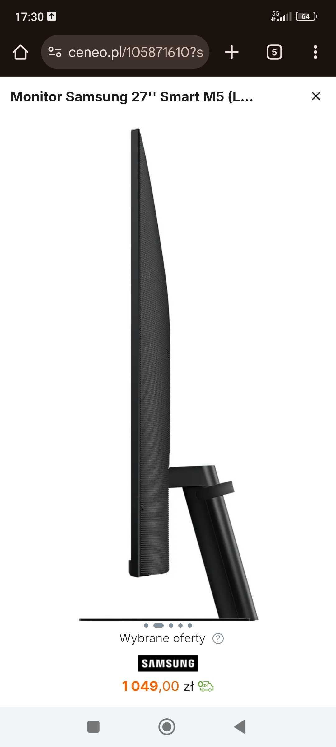 Monitor samsung m5