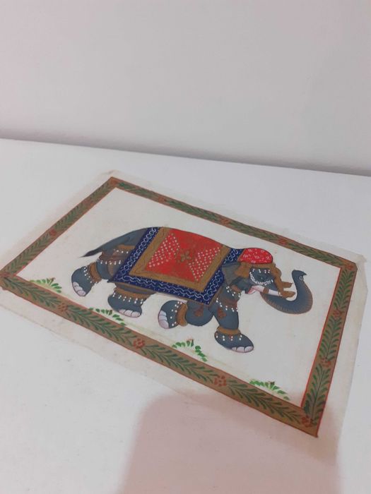Tecido indiano pintado à mão