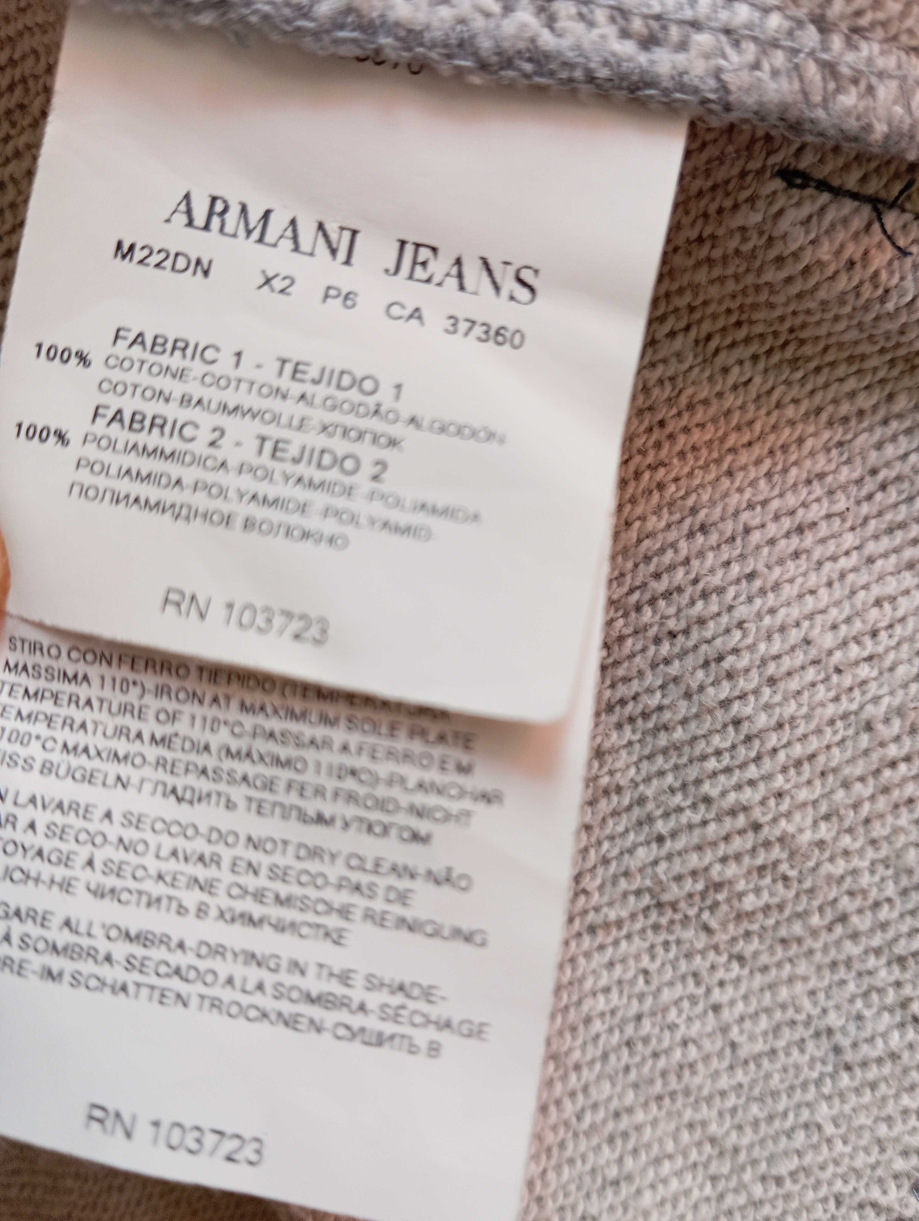 Męska bluza Armani jeans rozpinana z kapturem M