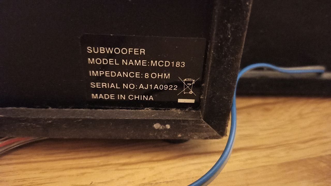 Wieża Philips MCD183 + głośniki Panasonic SB-PM25