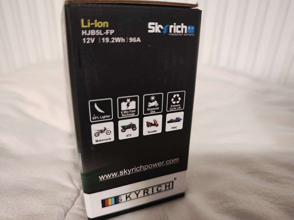 Skyrich HJB5L-FP Litowy Akumulator skuter LiFePO4 YB5L-B YB7C-A YB4L-B
