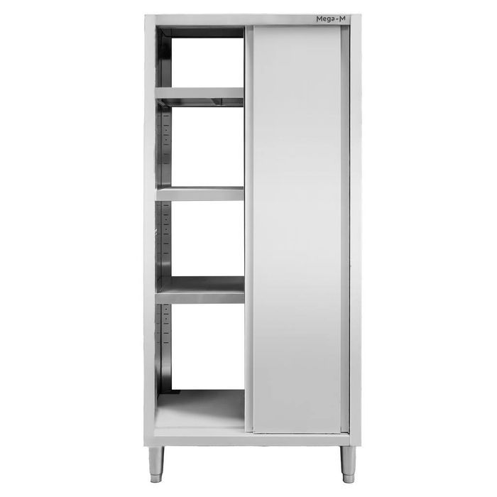 Szafa gastronomiczna przelotowa Mega-M 2-drzwiowa 80x50x200 cm stal