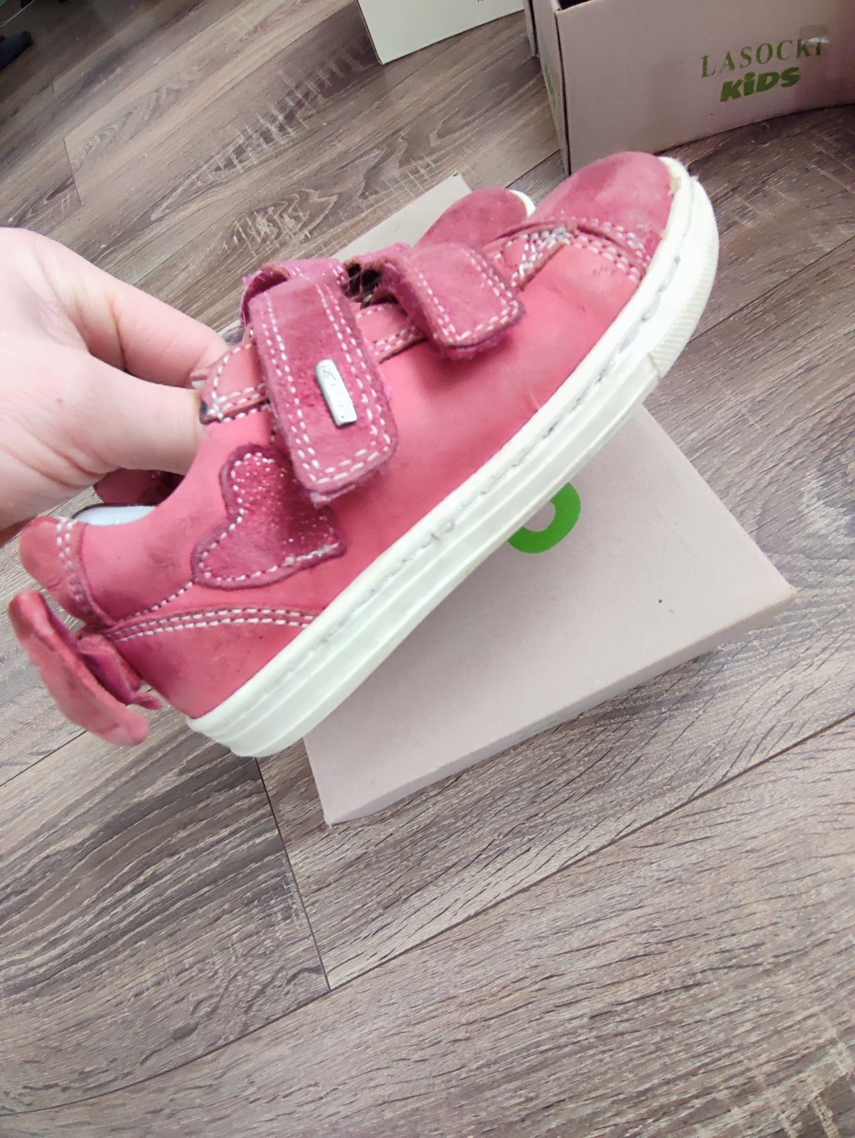 Półbuty skórzane sneakersy Lasocki kids 25