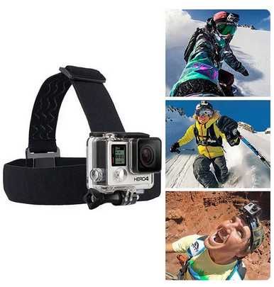 Uchwyt sportowy na kask/głowę - do GoPro Hero EKEN, Xiaomi, DJI Osmo