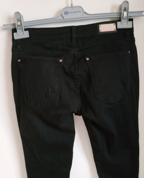 Calças pretas skinny Zara