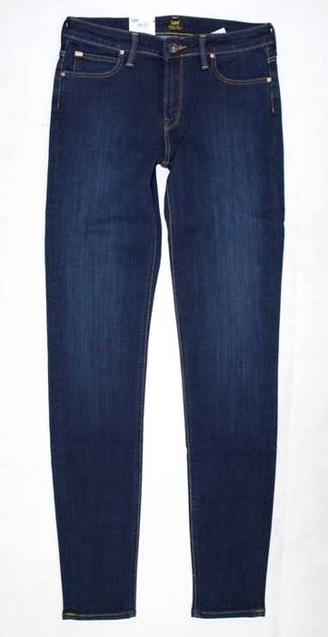 Damskie jeansy Lee Scarlett  -Skinny ciemne rurki nowe oryg. - W26/L33
