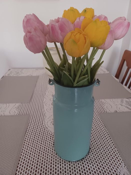 Bańka (Kanka) na mleko PRL, wazon na kwiaty, dla kolekcjonera.,