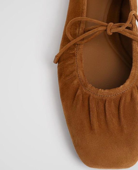 Балетки замшевые натуральные