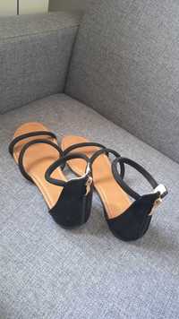 sandaly czarne damskie