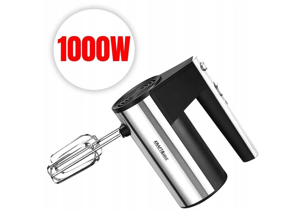 NOWY Mikser Ręczny Kuchenny Wielofunkcyjny 1000w Turbo 5 Prędkości