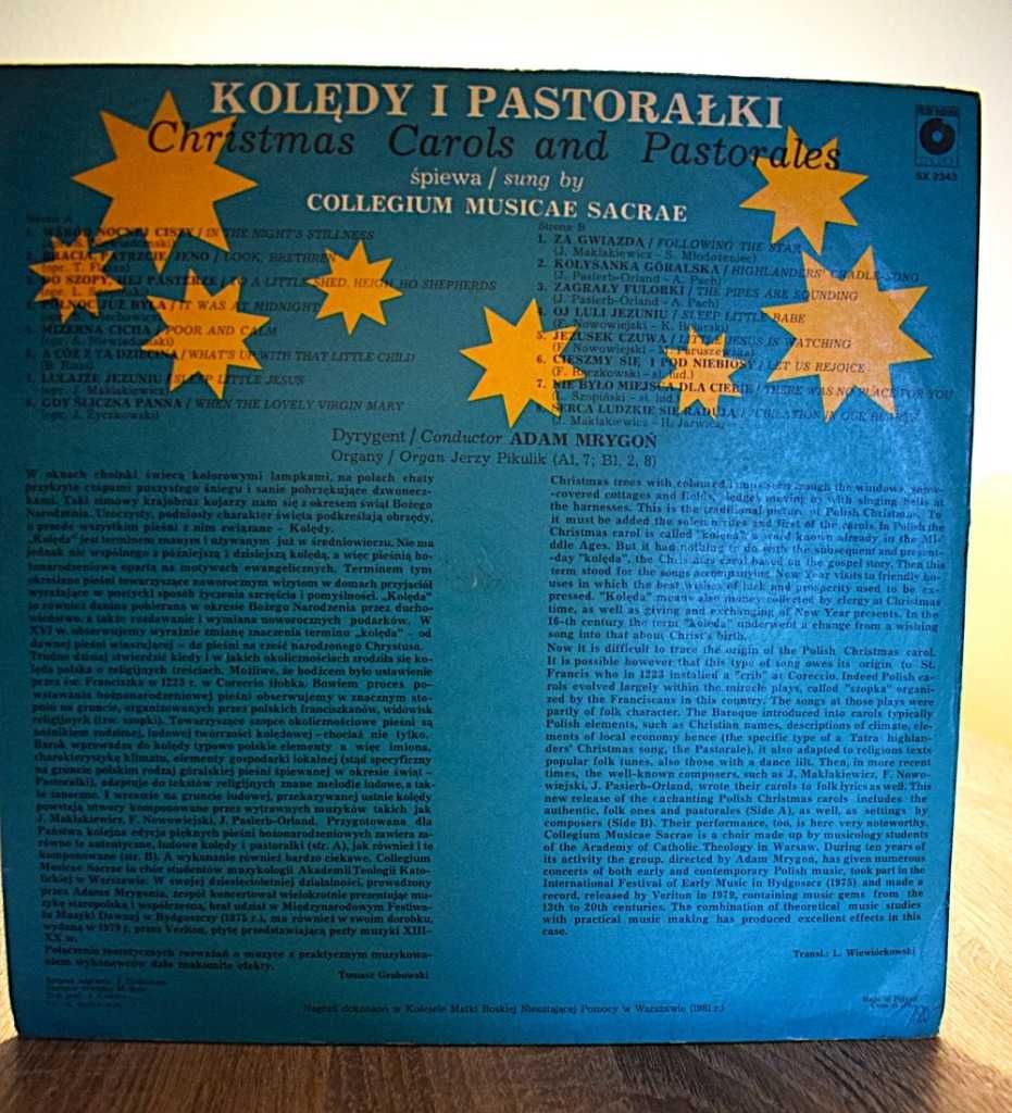Kolędy i Pastorałki - Collegium Musicae Sacrae - 1981