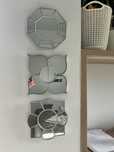 Komplet luster lustra glamour 3 lustra