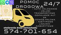 Pomoc drogowa 24h laweta holowanie