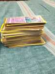 Mais ou menos 100 cartas de Pokémon