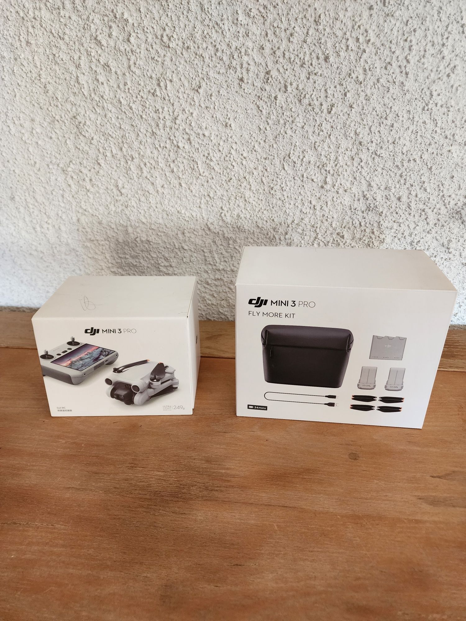 DJI Mini 3 Pro Fly More Combo RC, como novo e com extras