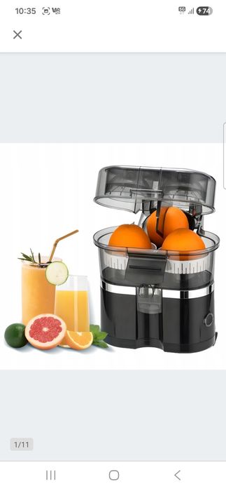 HDeye Cut & Squeeze wyciskarka do cytrusów 100 W podwójny stożek, szyb