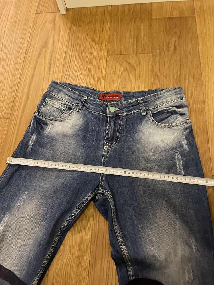 spodnie jeansowe L