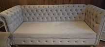 Sofa glamour beżowa