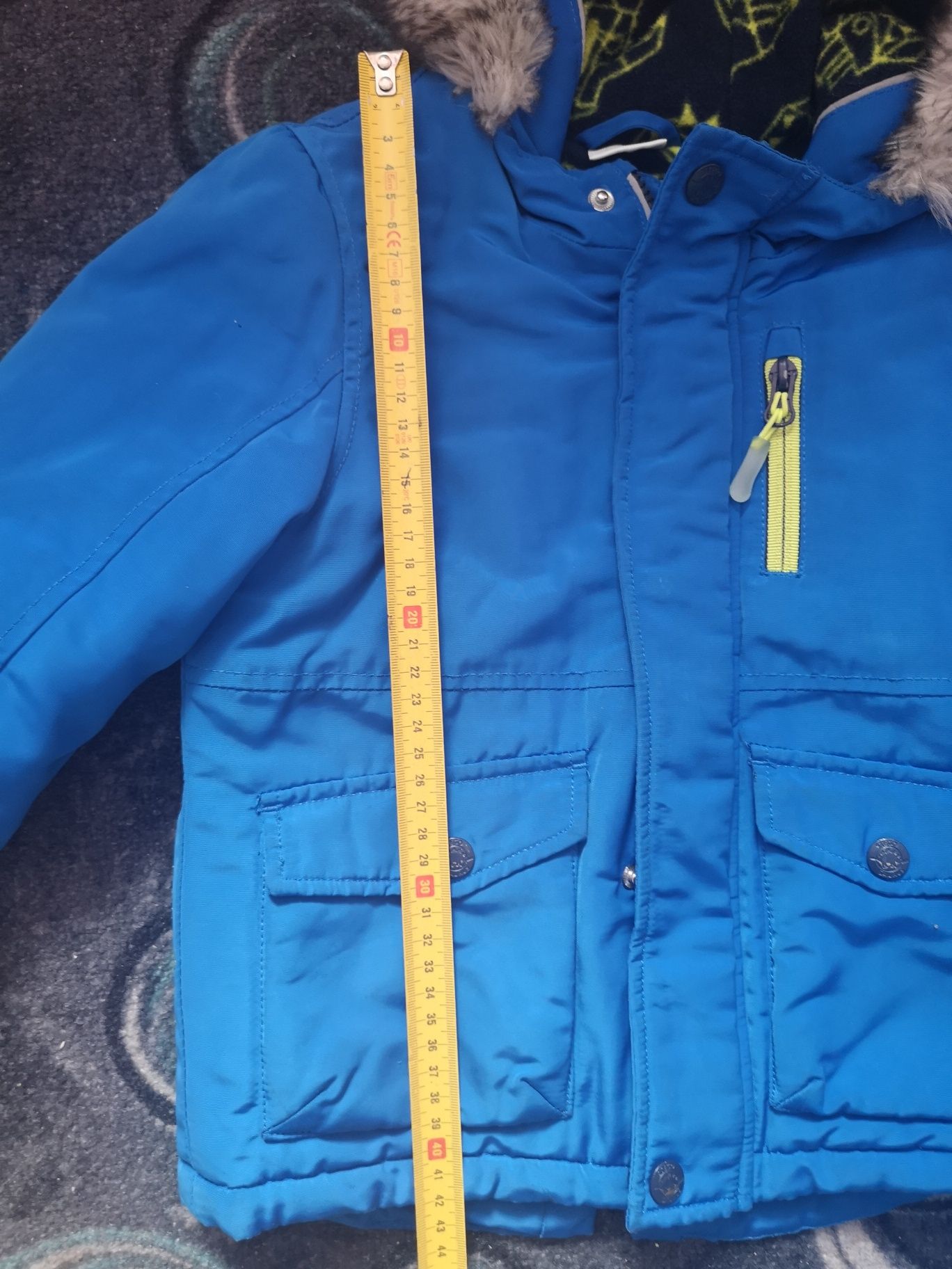 Zestaw zimowy spodnie kurtka rękawice śniegowce 98-104
