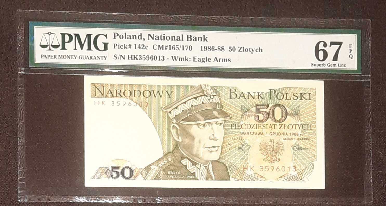 Banknot 50 zł i 100 zł PMG67 iPMG66 polecam