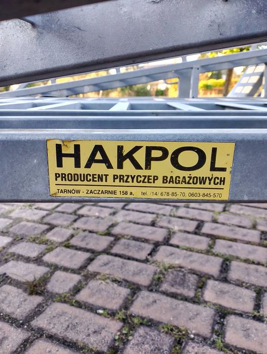 Fabryczna duża laweta polski producent 2 tony dmc  dłużyca przyczepa.