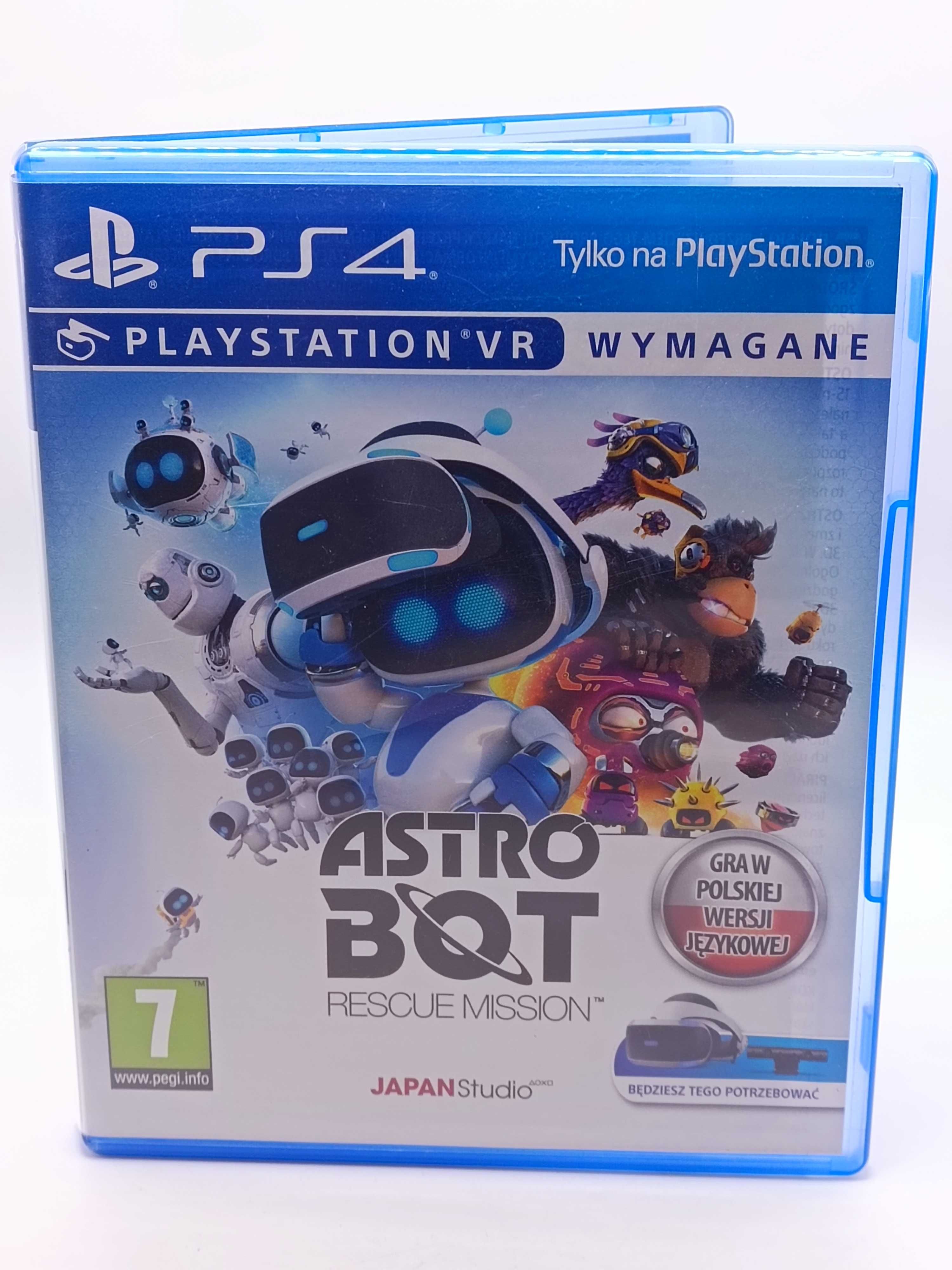 GRA Astro Bot Rescue Mission Wersja PL NA PS4 VR 1021/04/25L