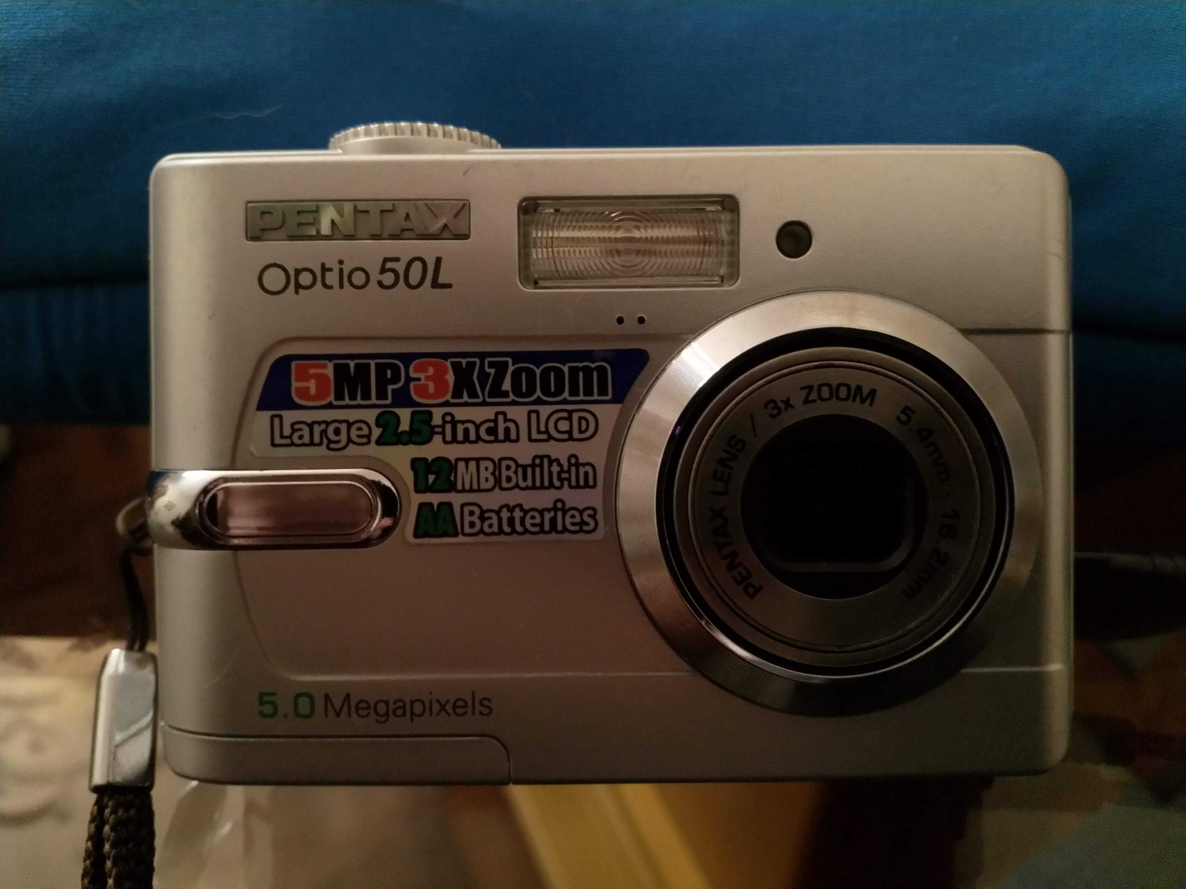 Pentax Optio 50L 5.0MP Digital Camera - Silver