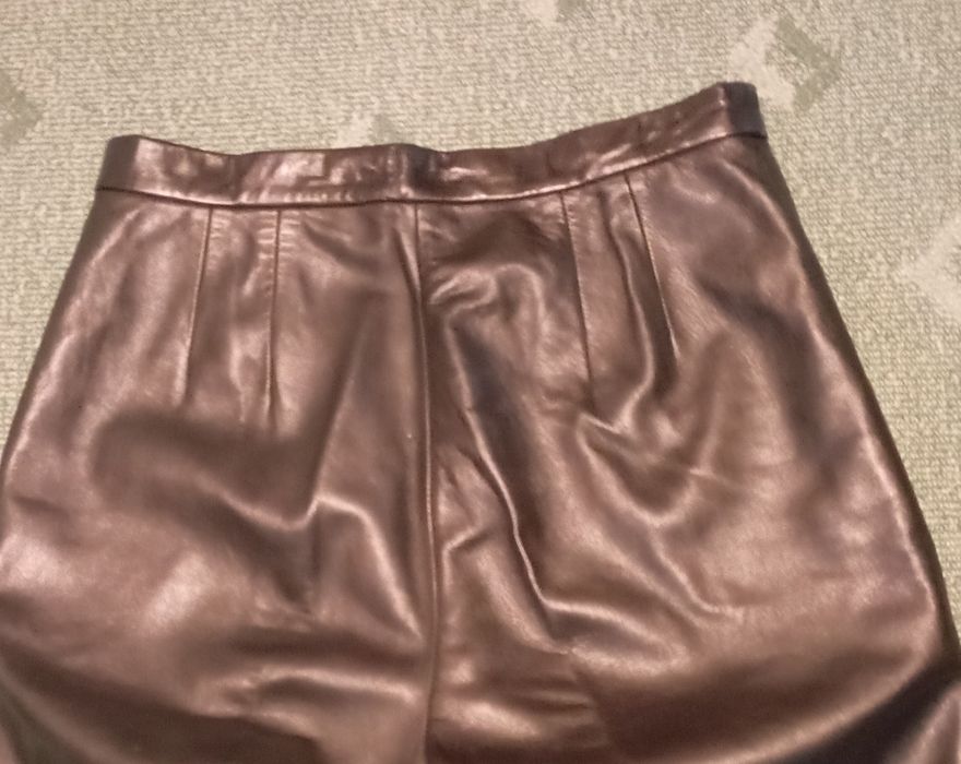 Брюки женские кожаные