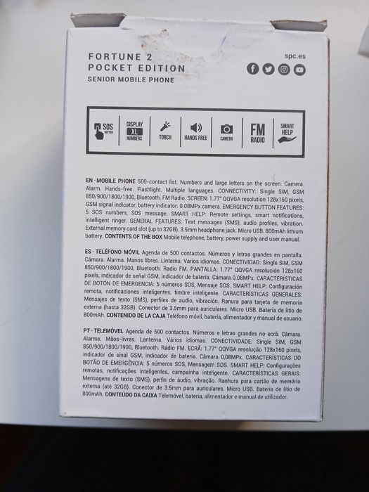 Telemovel SPC Fortune 2 – novo e oferta de monóculo