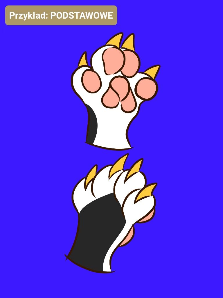 Furry fursuit łapy.