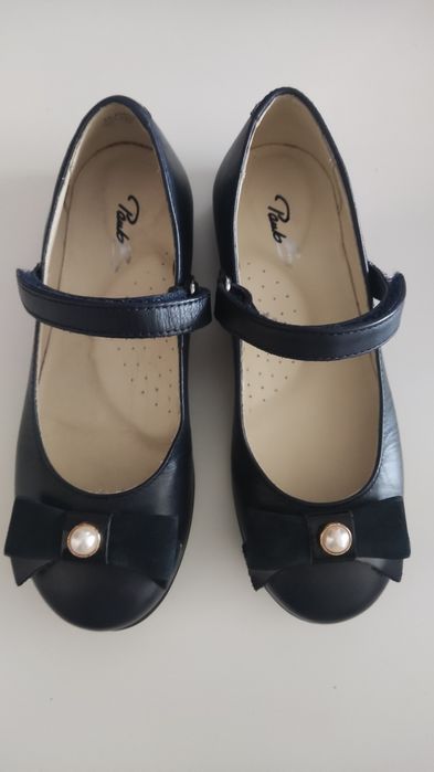 Baleriny czółenka Bartek skóra granatowe 31