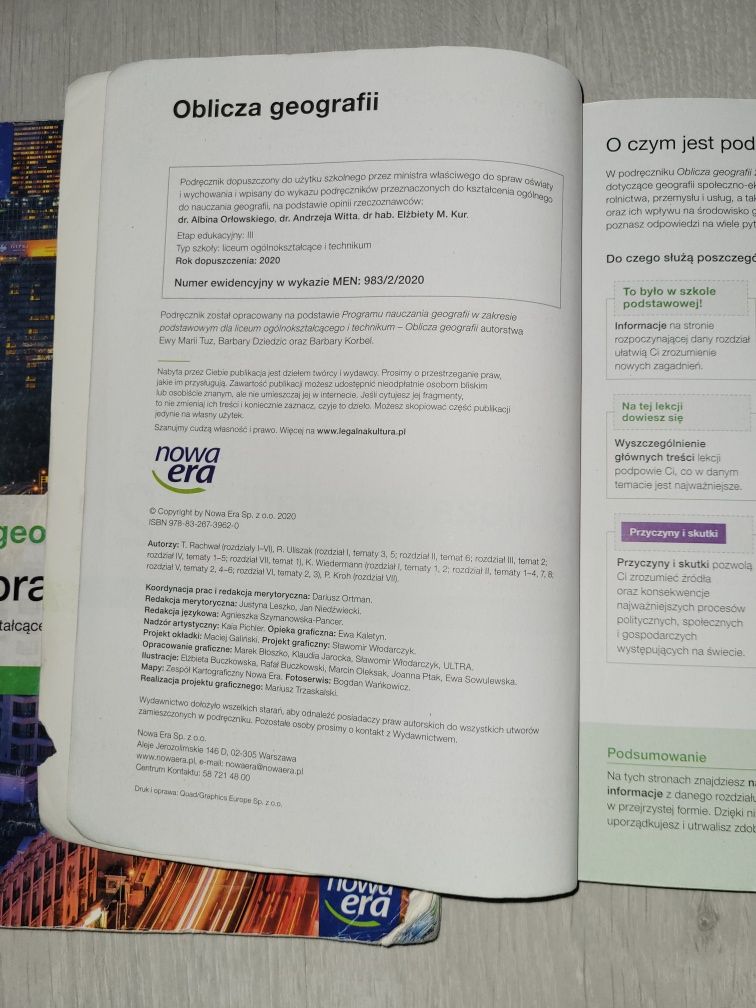 Podręcznik oblicza geografii plus karty pracy 2