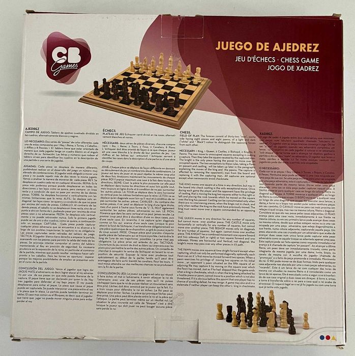 Jogo de tabuleiro xadrez