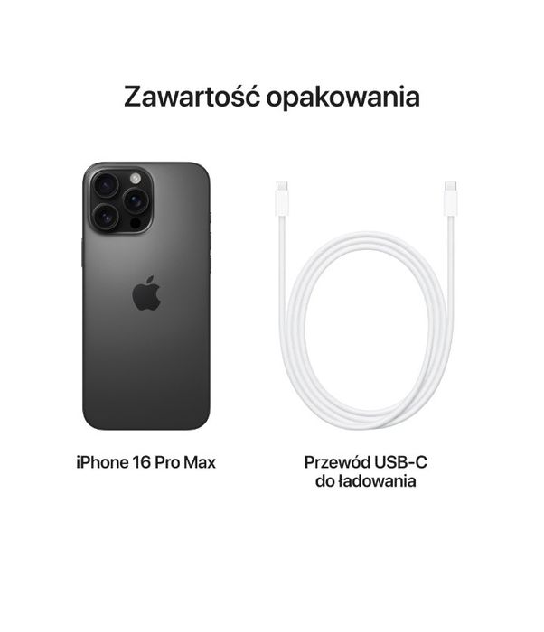 iPhone 16 pro max 256 GB titan czarny